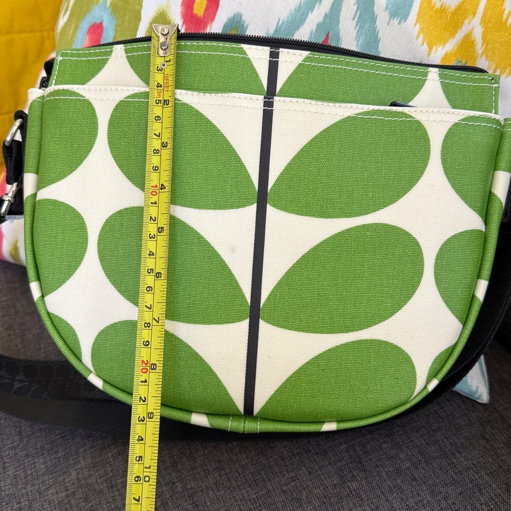 Orla Kiely Green Leaf Crossbody Bag - Picture 10 of 11